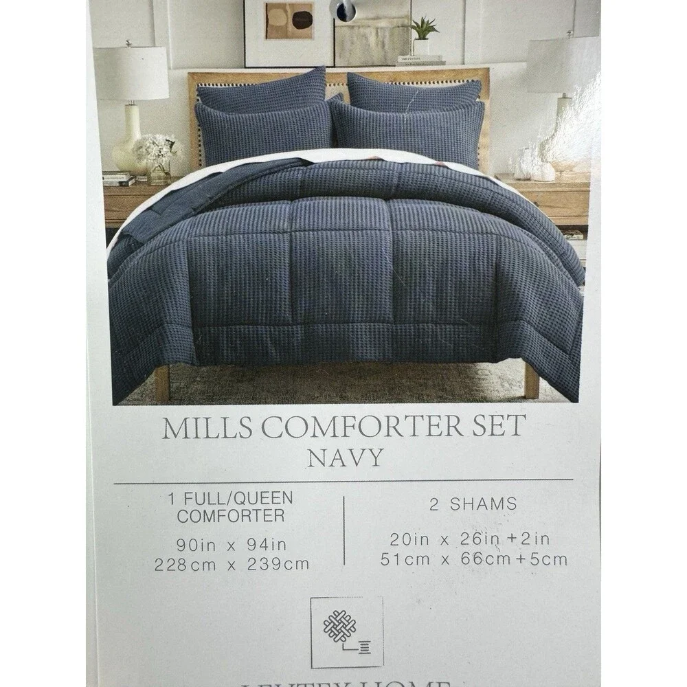 Levtex Home 3PC Full/Queen Mills Waffle Comforter Set